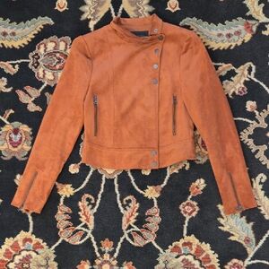 BCBGMaxAzria Women's Faux Suede Leather Jacket